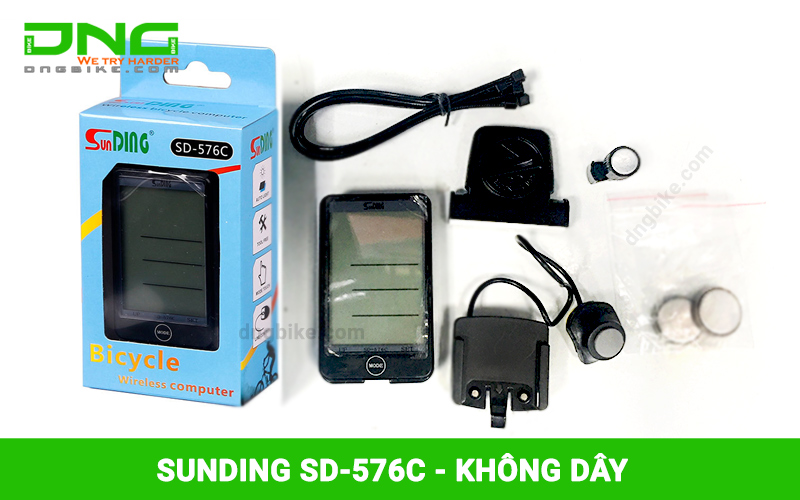 Đồng hồ xe đạp SUNDING SD-576C Không dây