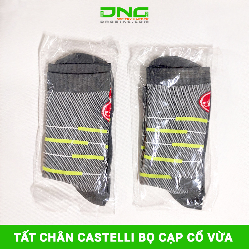 Tất chân đi xe đạp CASTELLI Bọ cạp cổ vừa