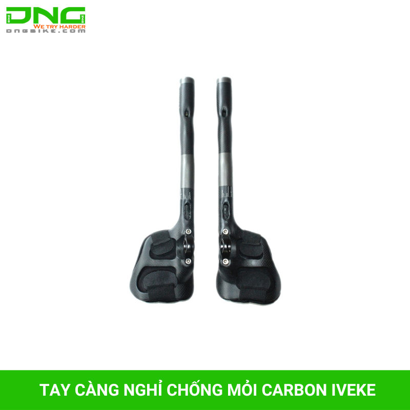 Tay càng nghỉ gắn ghi đông xe đạp chống mỏi Carbon IVEKE