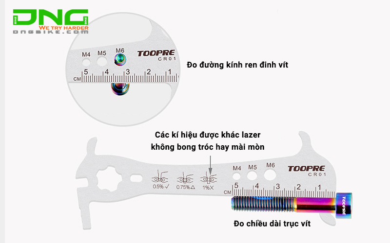 Thước đo xích xe đạp TOOPRE CR01