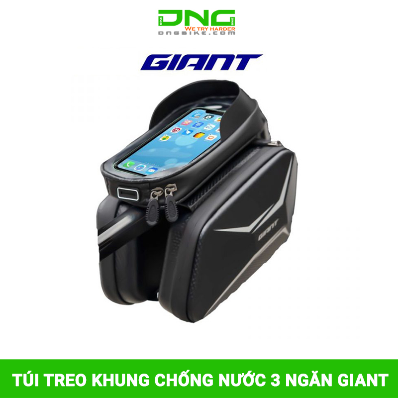 Túi treo khung xe đạp chống nước ba ngăn GIANT