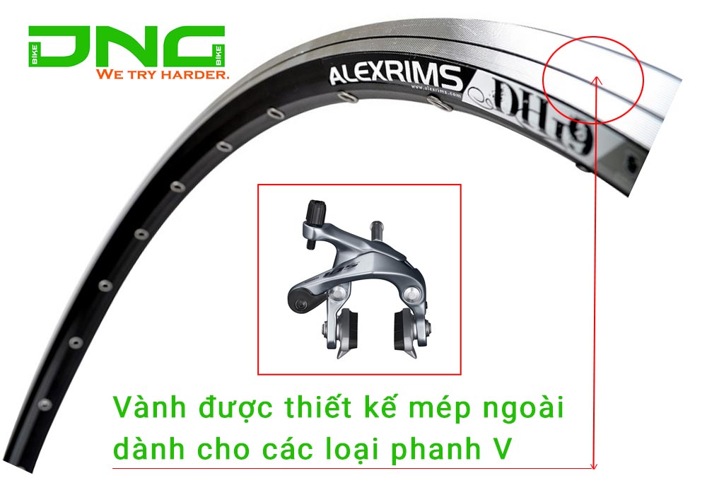 Vành xe đạp Alexrim DH19 26 inch