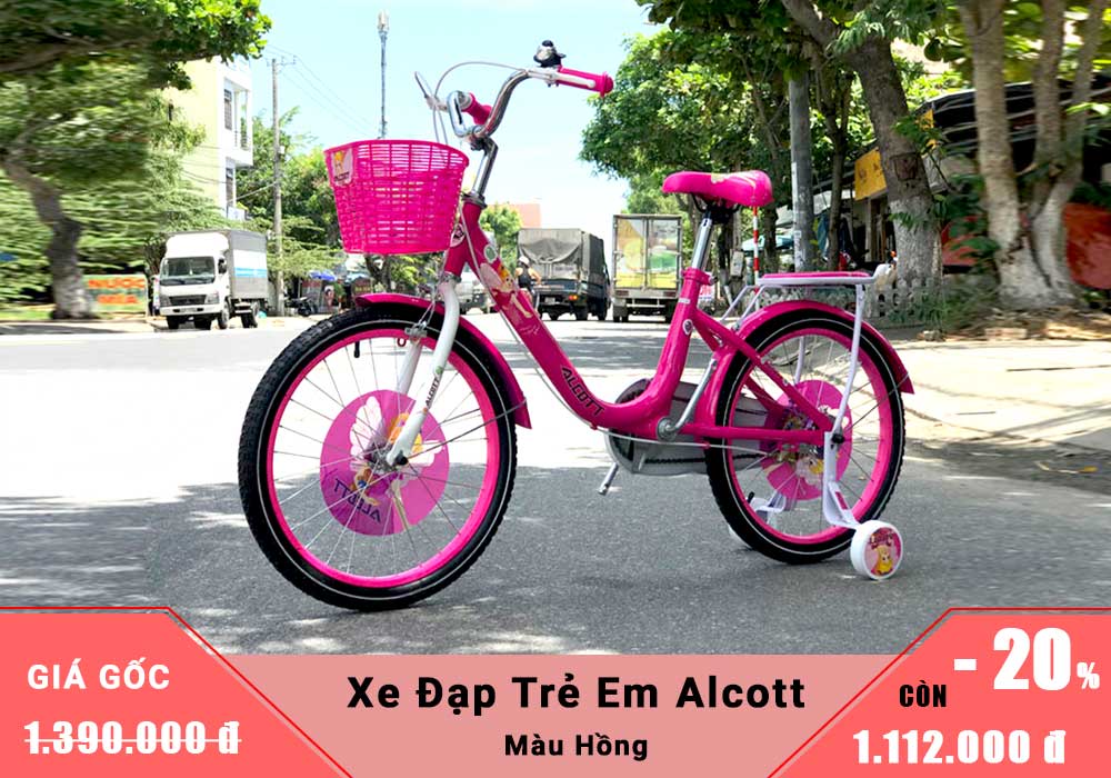 Xe Đạp Trẻ Em Alcott AL018-20 Màu Hồng