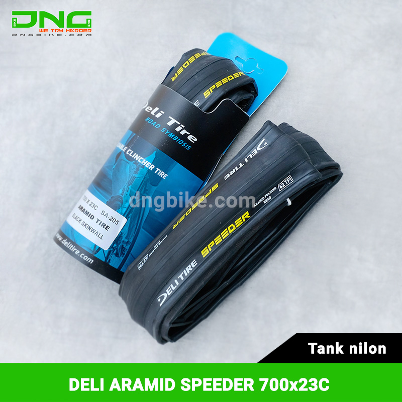 Lốp xe đạp DELI ARAMID SPEEDER 700x23c tank nilon