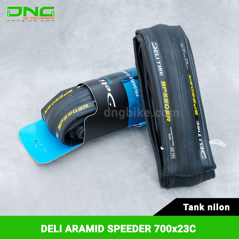 Lốp xe đạp DELI ARAMID SPEEDER 700x23c tank nilon