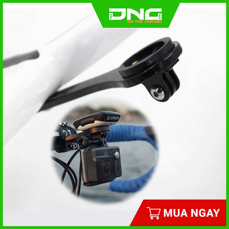 Giá bắt đồng hồ xe đạp gắn ghi đông liền pô tăng carbon GARMIN CATEYE