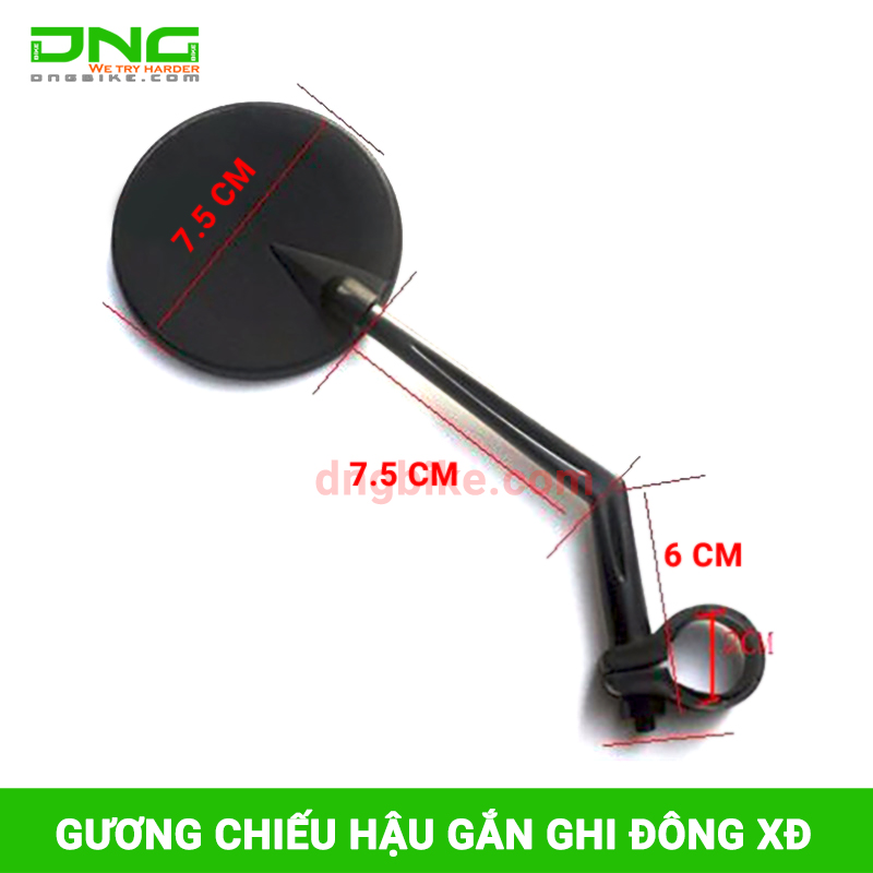 Gương chiếu hậu gắn ghi đông xe đạp