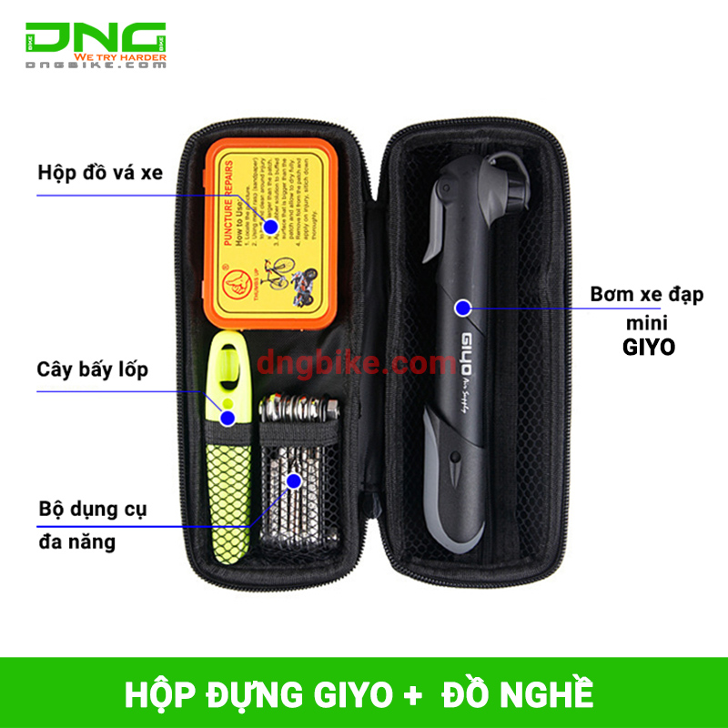 Hộp đựng đồ nghề GIYO kèm đồ nghề