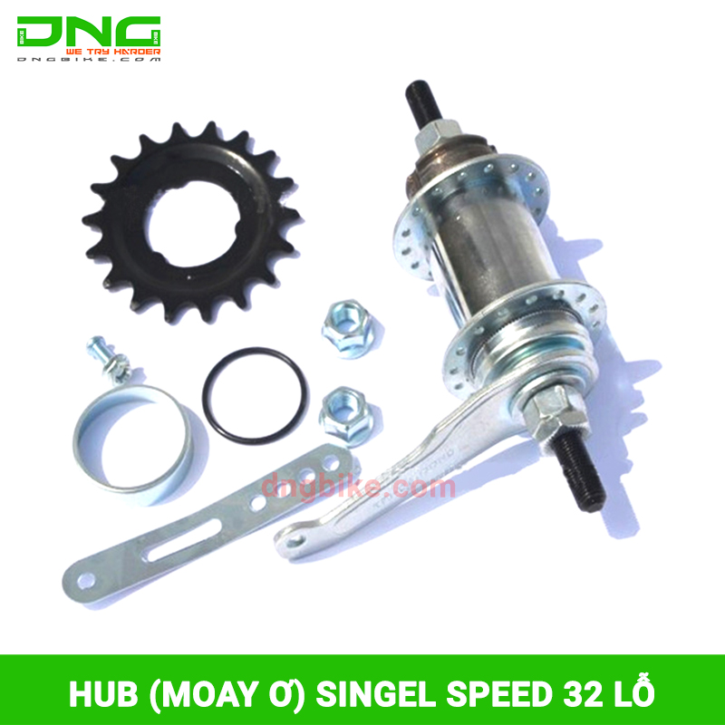 Hub (Moay ơ) xe đạp SINGEL SPEED cơ bản 32 lỗ