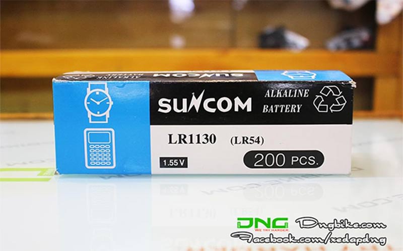 Pin AG10 Suncom LR1130 LR54 1.55V