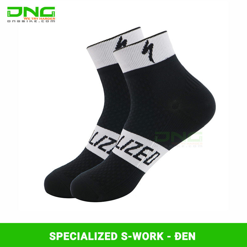 Tất chân đi xe đạp SPECIALIZED S-WORK cổ vừa