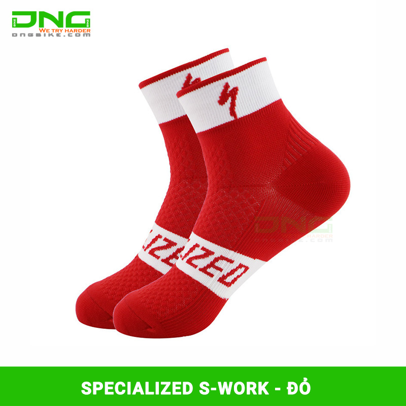 Tất chân đi xe đạp SPECIALIZED S-WORK cổ vừa