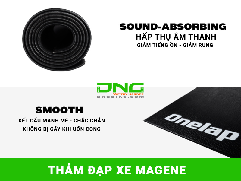 Thảm đạp xe chống trượt trong nhà Magene 6MM PVC