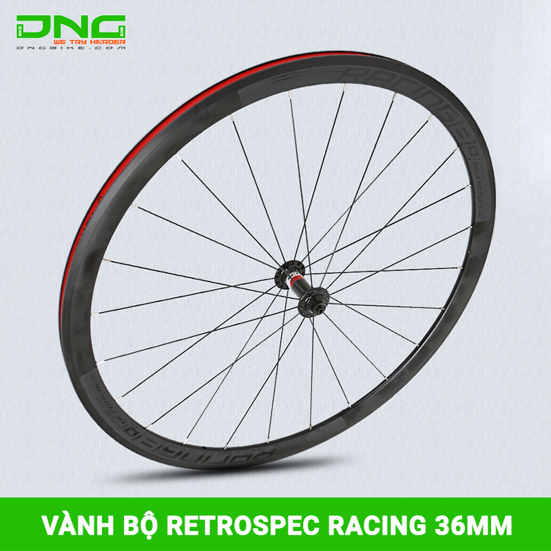 Vành bộ xe đạp đua RETROSPEC RACING 36mm hub nhôm tăm móc