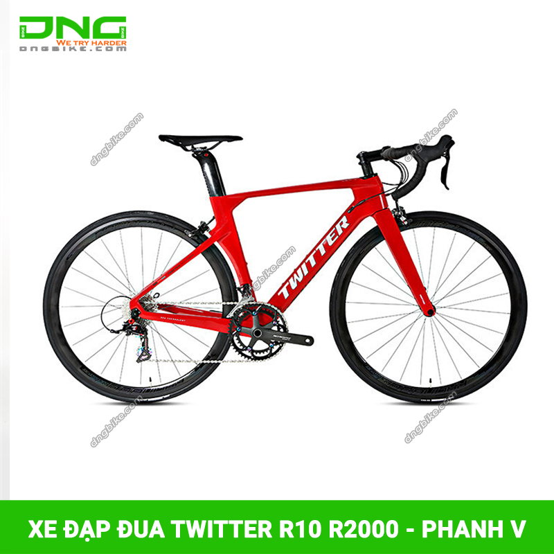 Xe đạp đua TWITTER R10 R2000 - Phanh V