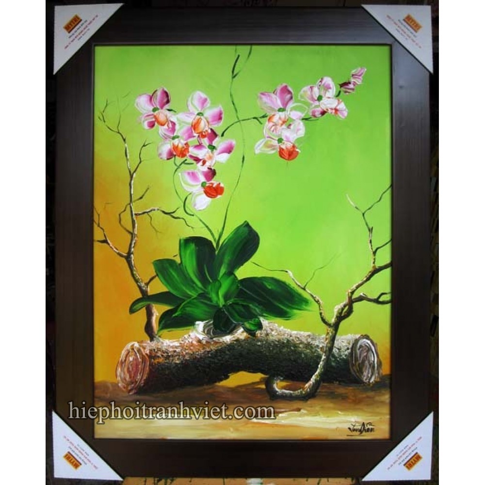 Tranh Lan nở phú quý 008