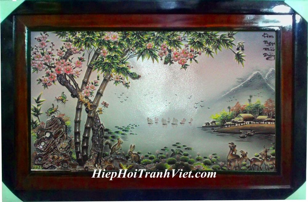 Tranh đắp nổi Kim Ngọc Mãi Đường
