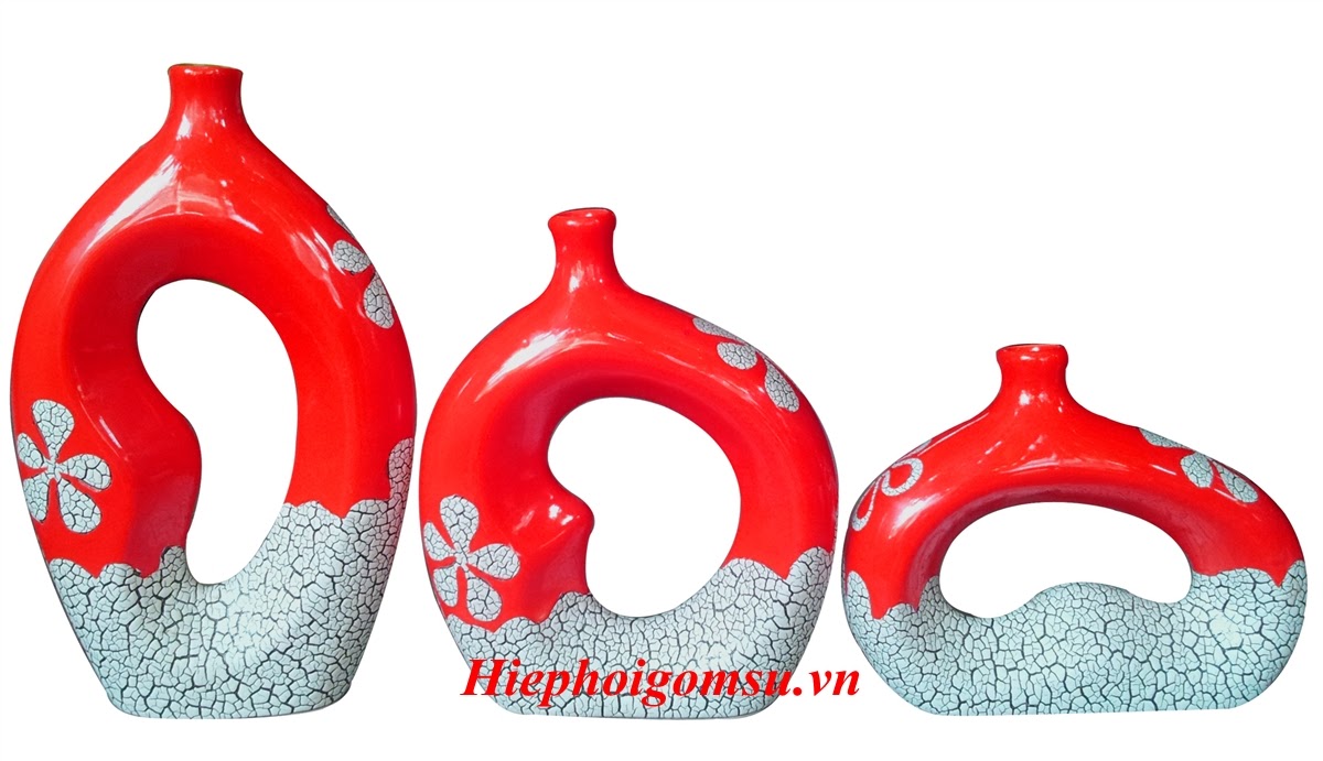 Bộ 3 bình hoa trang trí LH-014