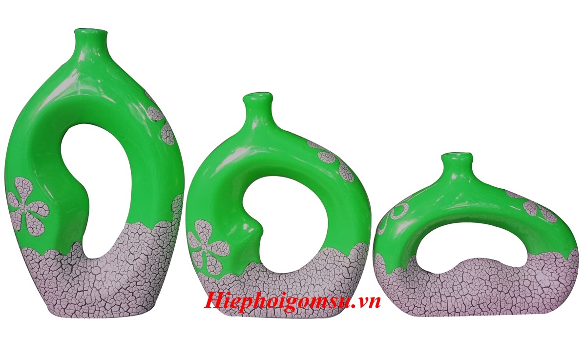 Bộ 3 bình hoa trang trí LH-016