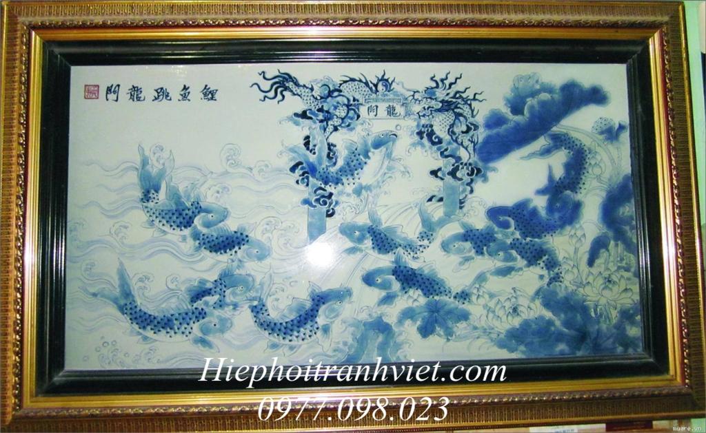 Tranh Cá chép vượt Vũ Môn 037