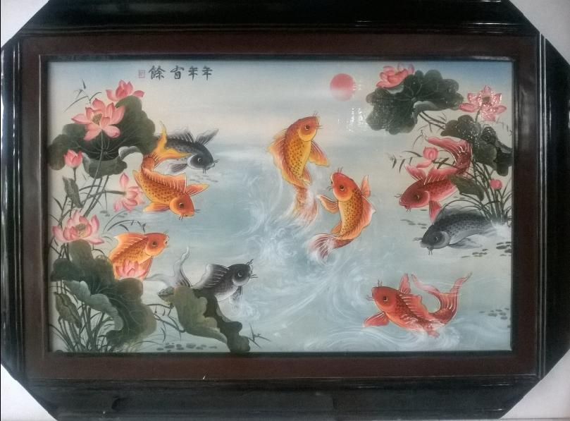 Tranh Cửu ngư quần hội 003