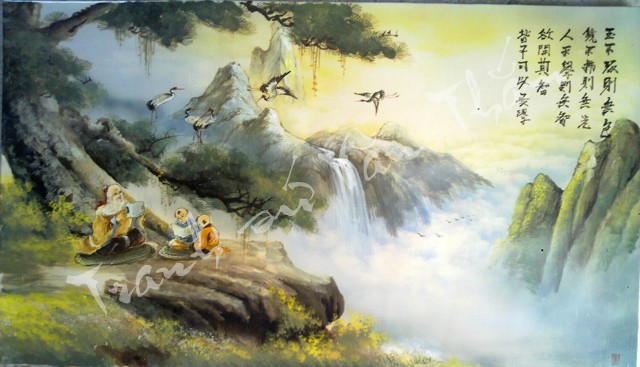 Tranh sứ Tầm Sư Học Đạo