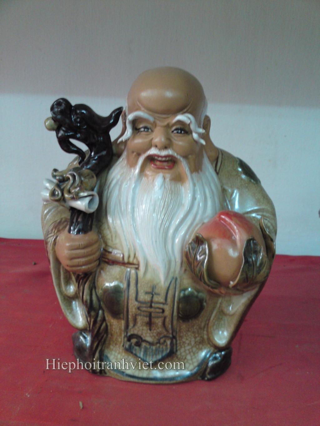 Tượng gốm sứ Ông Thọ
