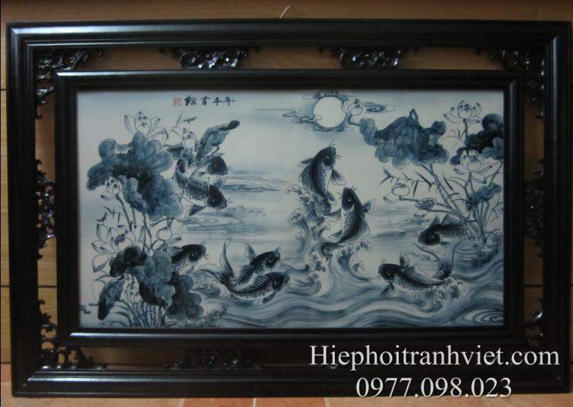 Tranh Cửu ngư quần hội 017