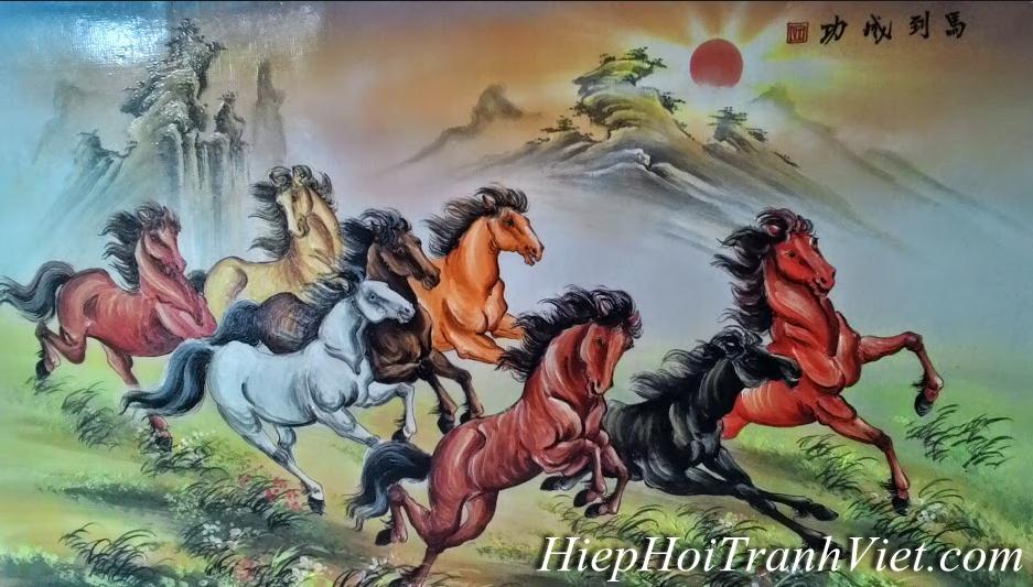 Tranh sứ Bát mã đồ