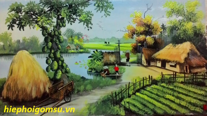 Tranh cảnh quê 057