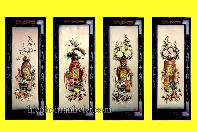 Tranh Tứ Quý Phúc Lộc Thọ Toàn 112