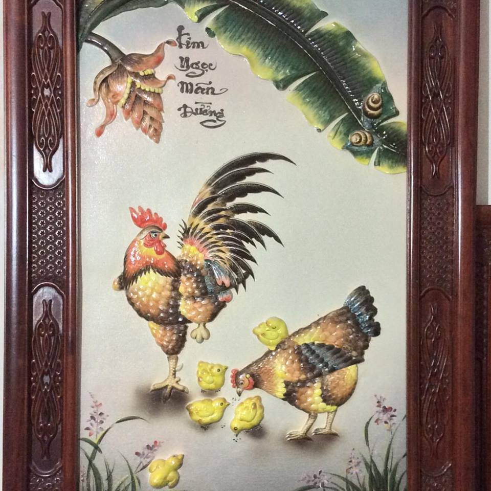 Tranh sứ Kim Ngọc Mãn Đường 027