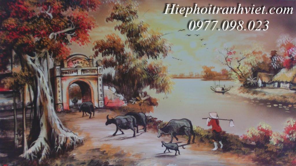 Tranh Chiều Hoàng Hôn 003