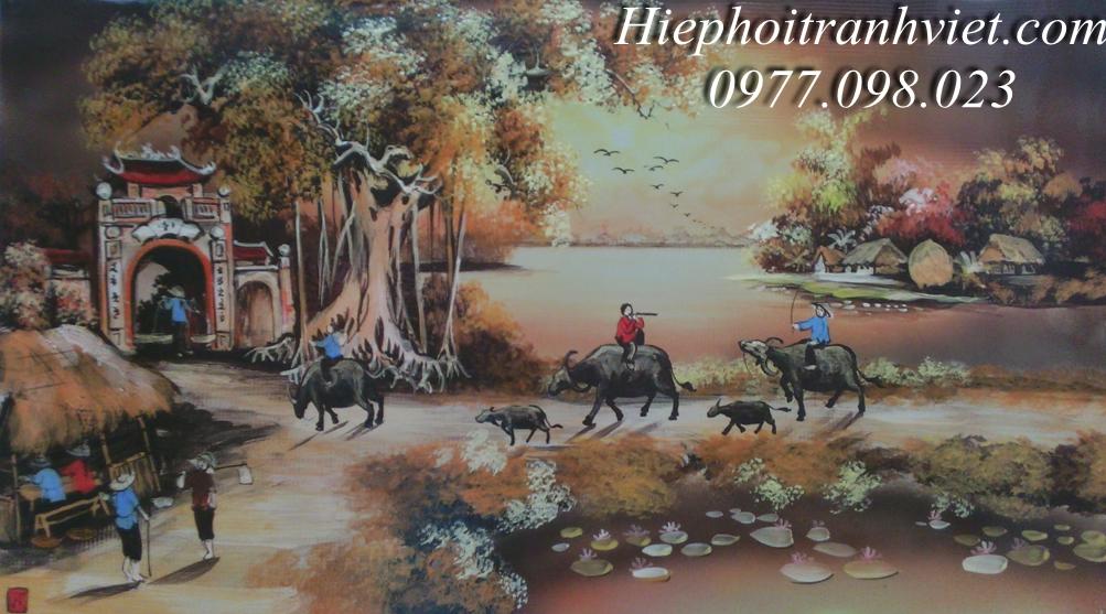 Tranh Chiều Hoàng Hôn 002