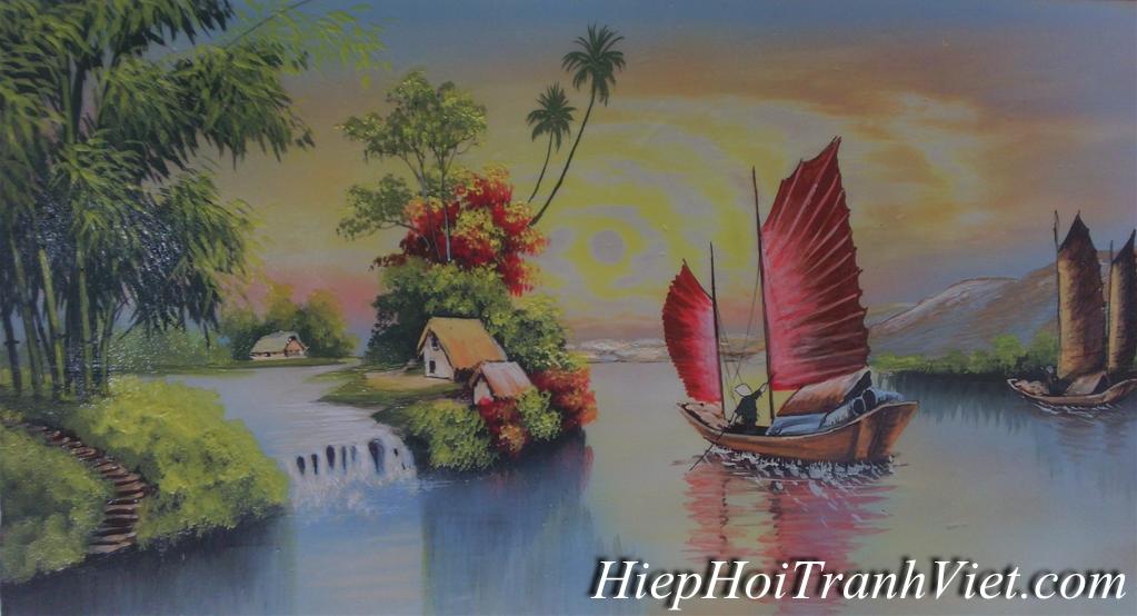 Tranh Thuận buồm xuôi gió 015