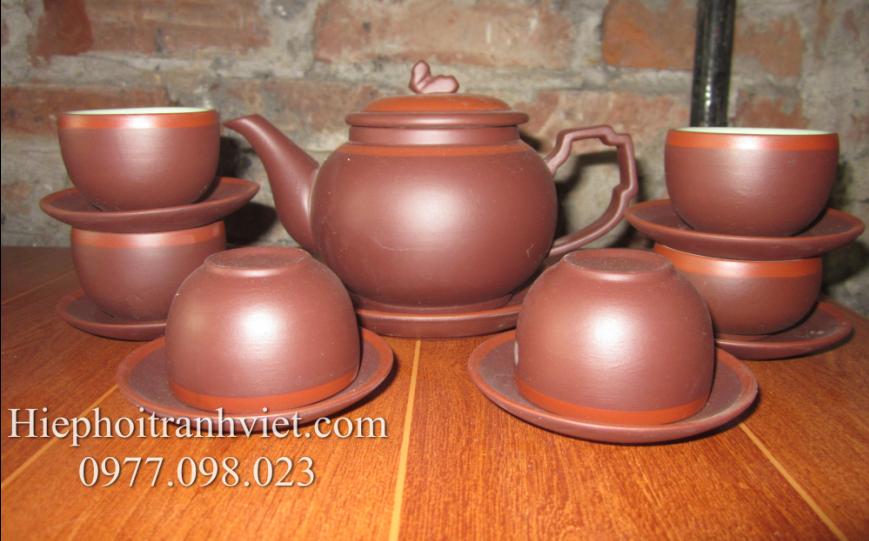 Bộ ấm chén Tử Sa màu gốm ACTS-099