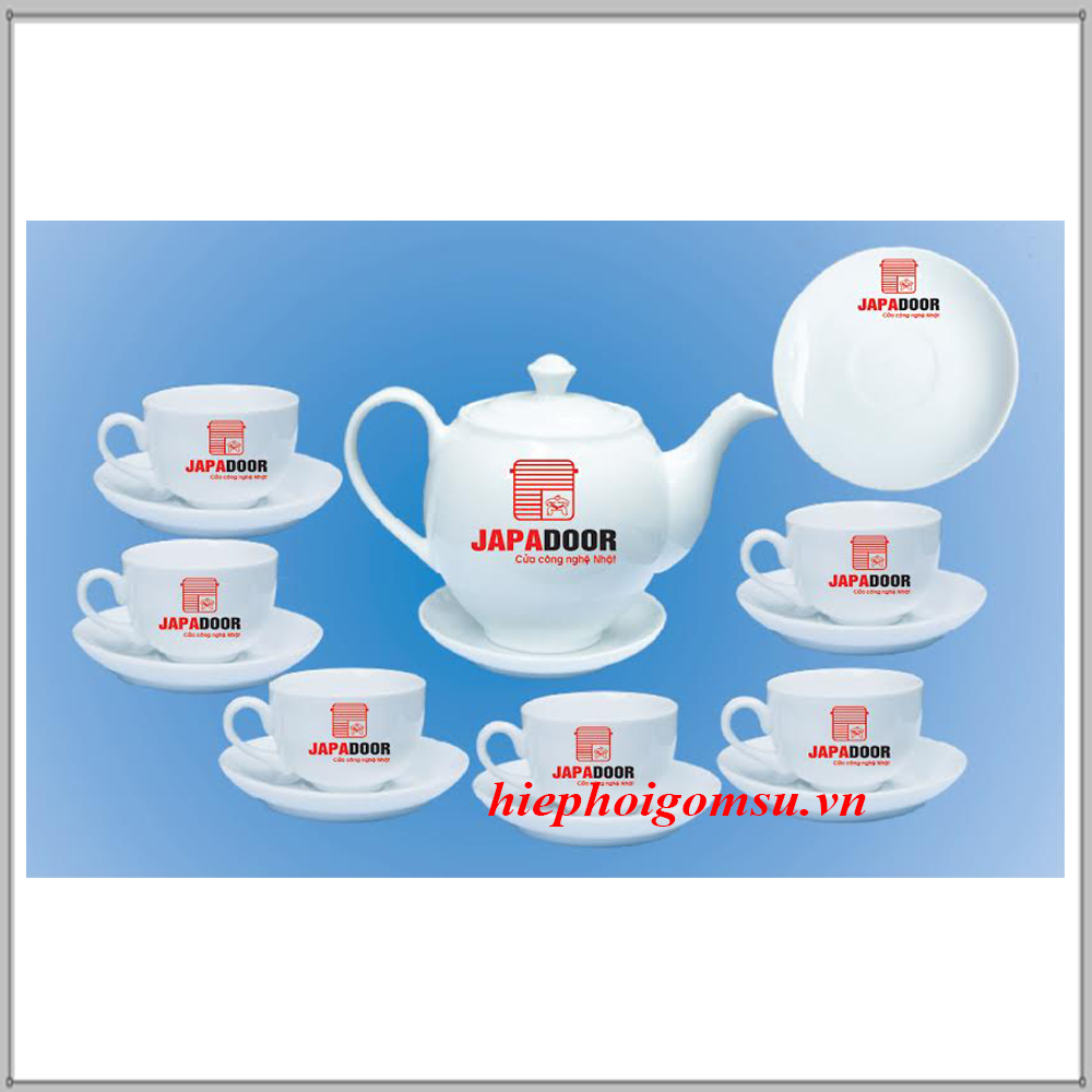 Bộ ấm chén cao cấp In logo JAPADOOR ( AC - 150 )
