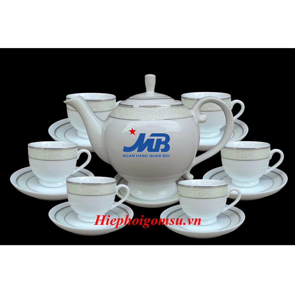 Ấm chén cao cấp in logo AC-210