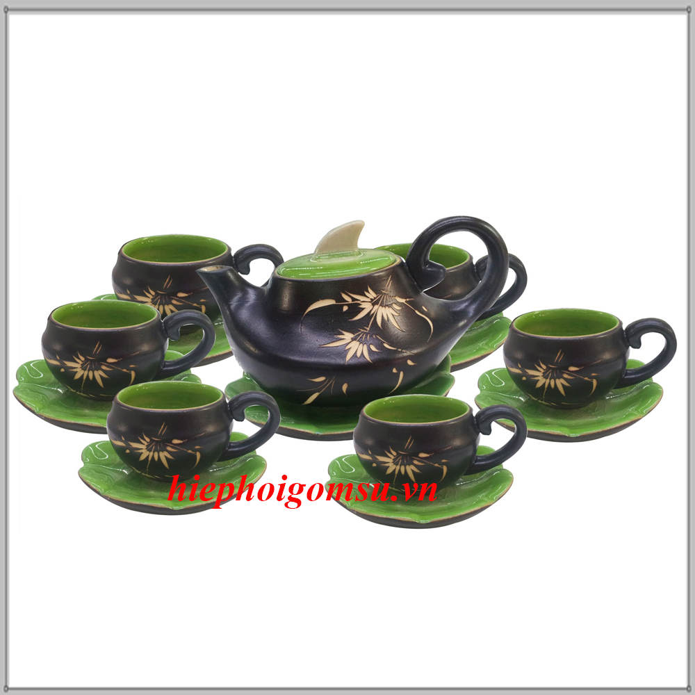 Ấm chén men thủy tinh