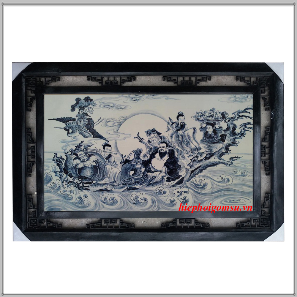 Tranh sứ Bát tiên quá hải 020