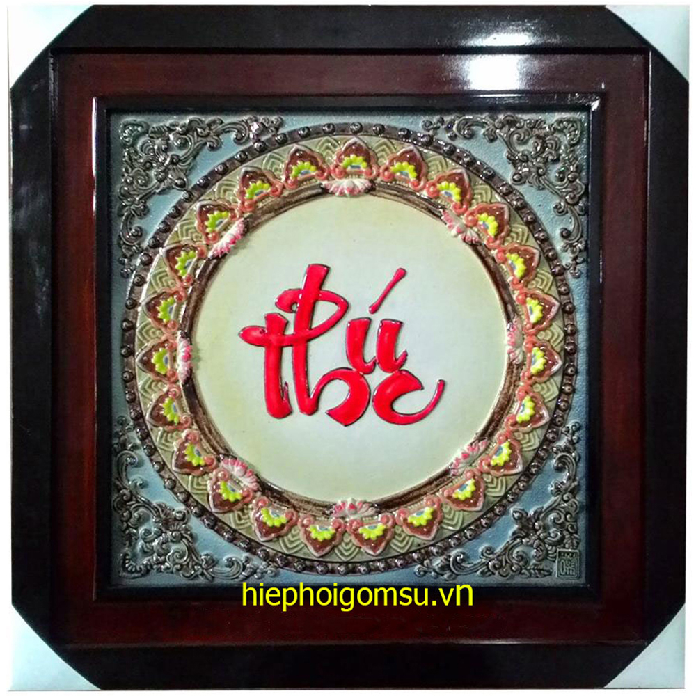 Tranh đắp nổi cao cấp Chữ Phúc