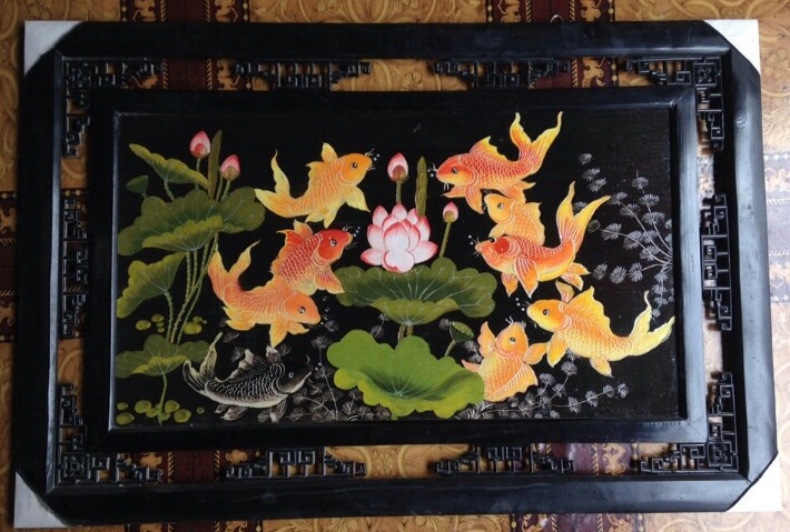 Tranh cửu ngư quần hội 050