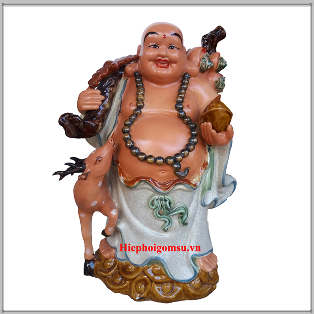 Tượng Di Lặc Phúc Lộc Thọ cao 60 cm