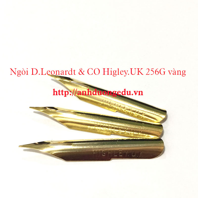 Ngòi D.Leonardt&CO Higley.UK 256G vàng (N)