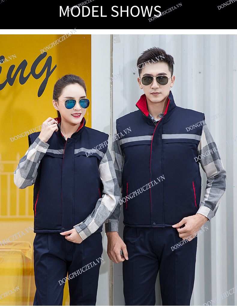 áo gile đồng phục kỹ sư mùa đông