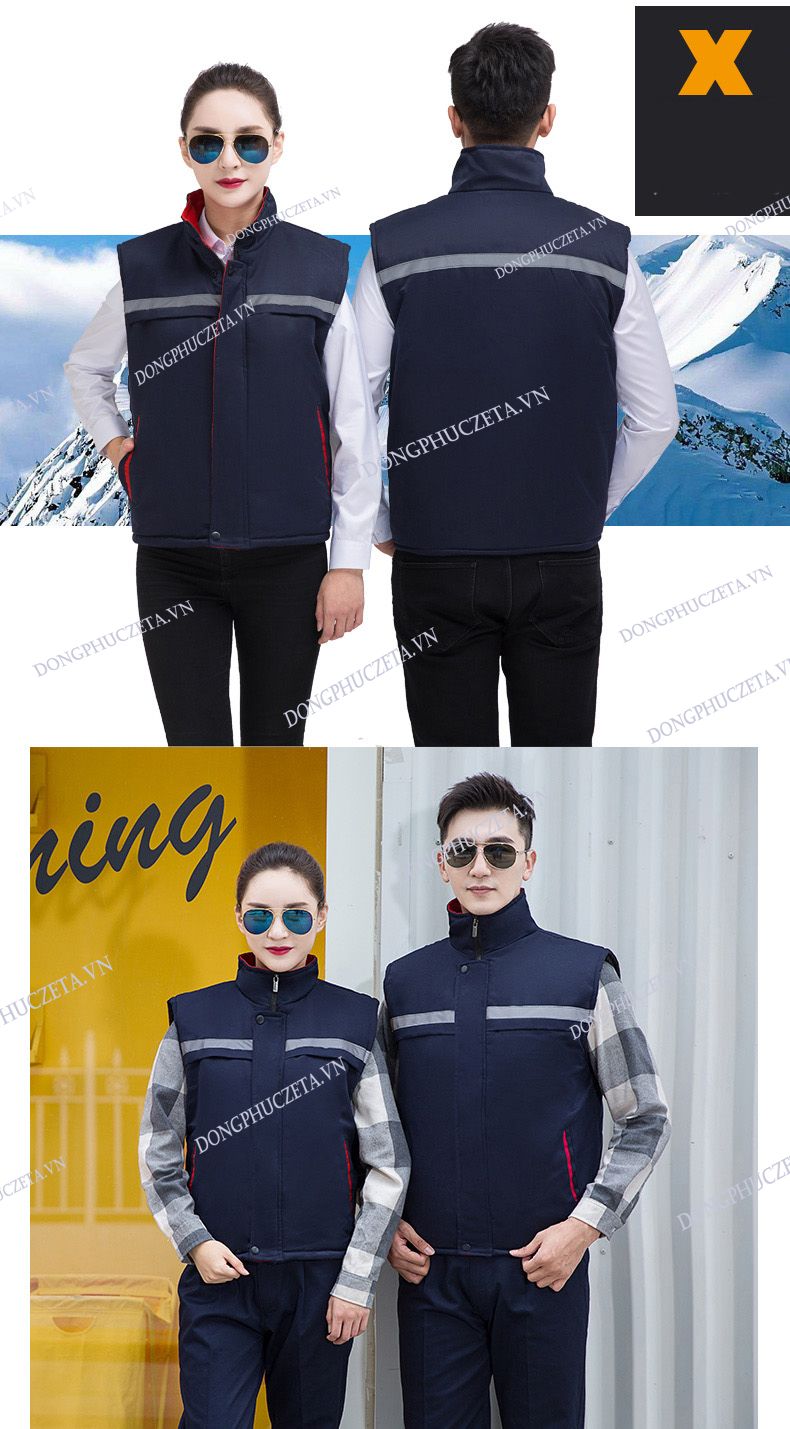 mẫu áo gile mùa đông đệp
