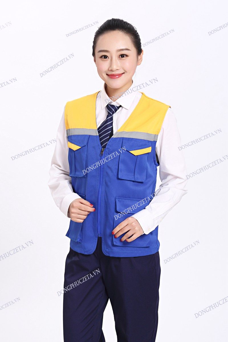 đồng phục kỹ sư xây dựng màu xanh dương