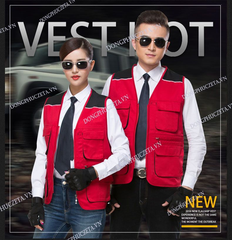 áo gile phản quang túi hộp