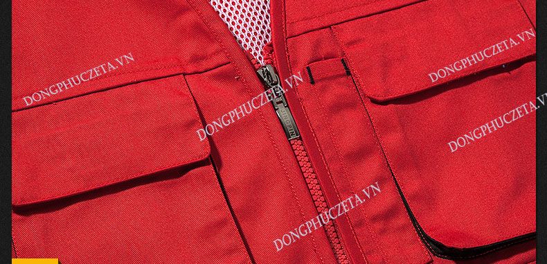 khóa áo gile phản quang túi hộp