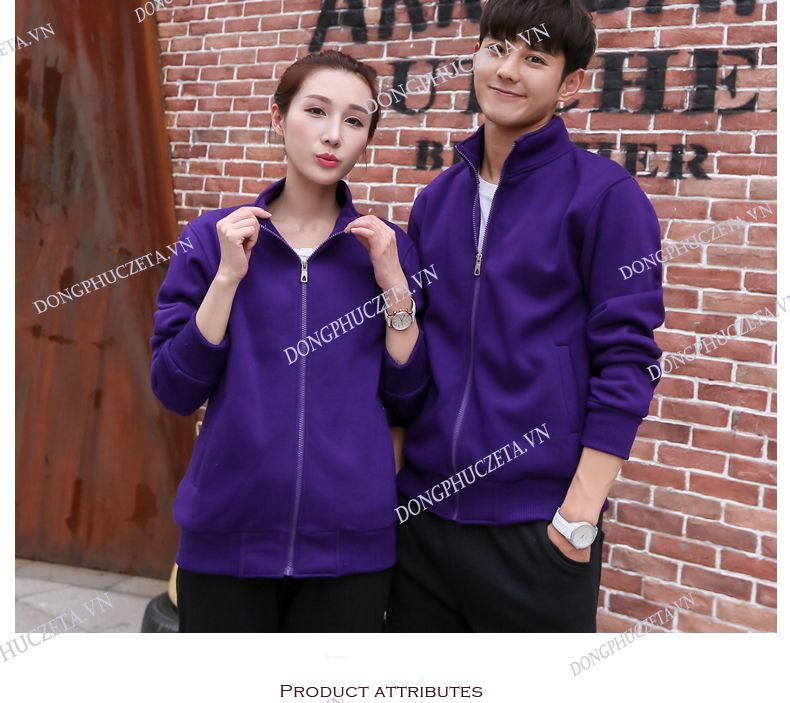 may áo khoác nỉ đồng phục nhà hàng hà nội